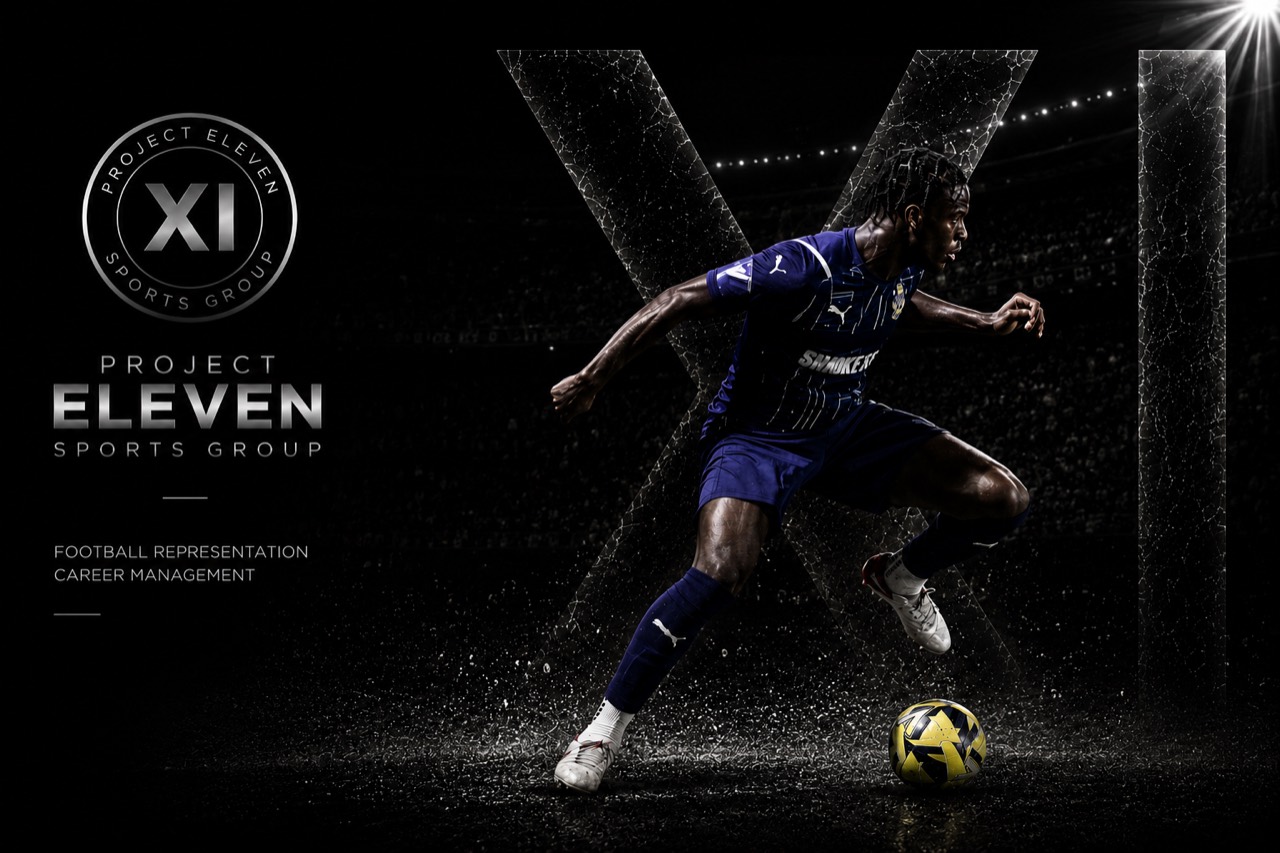 Emmanuel Dasho in match action for Project Eleven player presentation