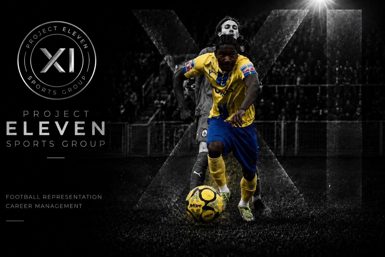 Koby Yeboah in match action for Project Eleven player presentation