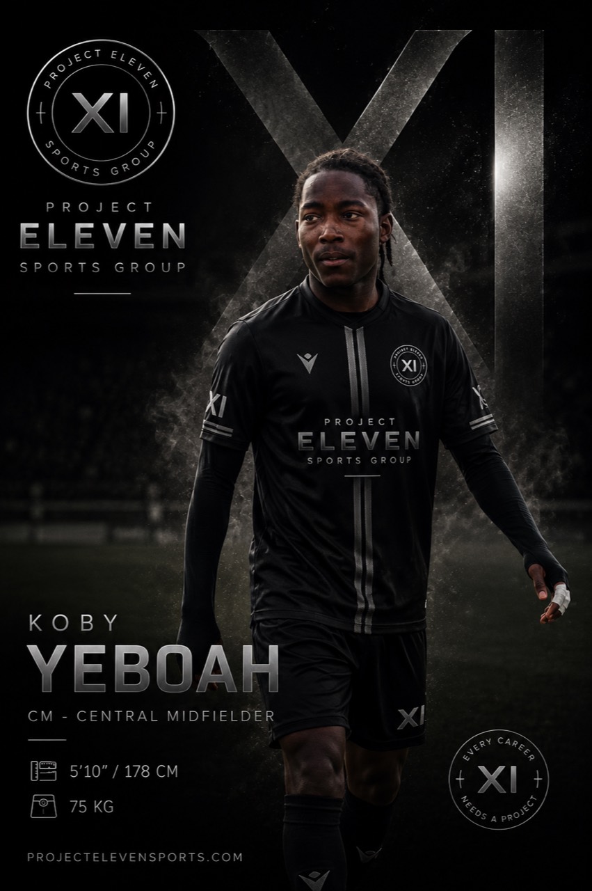 Koby Yeboah Project Eleven player profile graphic