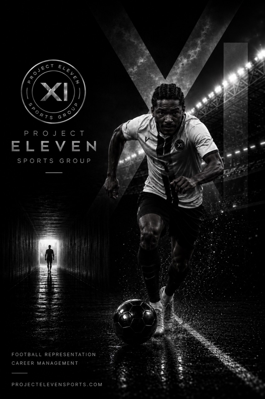Koby Yeboah Project Eleven football presentation graphic